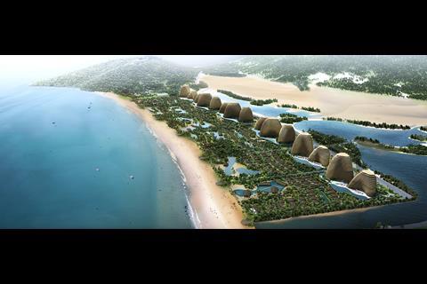 Hotels at the Mui Dinh "eco resort" in Vietnam